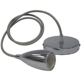 021-002-0001-CHROME E-27 1M PENDANT LAMP-EDISON